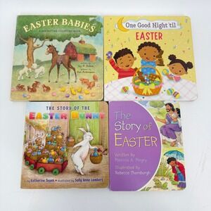 Lot 4 Easter‎ Board Books Kids